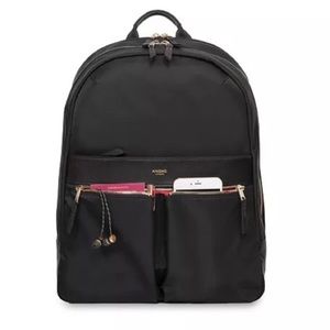 Knomo black backpack with gold hardware 16” Beauchamp